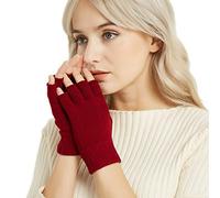 Novawo Gants sans doigts en mélange de Laine Manchettes chaudes Gants de dactylographie unisexe