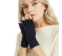 Novawo Gants sans doigts en mélange de Laine Manchettes chaudes Gants de dactylographie unisexe