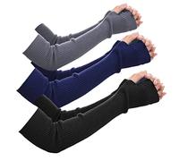 Novawo laine Gants Mitaines Chauffe Bras Longs pour femmes Lady,Taille unique,Multicolore
