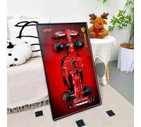 NOVDA Cadre Compatible avec F1 Ferrari SF-24, Tableau pour 42207 Formule 1 75x45 CM Support Voiture pour Collection et Exposition dans Le Salon/Bureau,Idéal Les Amateurs F1 (Aucun modèle)