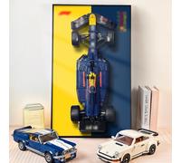 NOVDA Cadre Compatible avec F1 Oracle Red Bull Racing RB20 Modèle 42206, 75*45 cm Bicolore Tableau Mural (modèles Non Inclus)