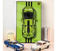 NOVDA Cadre Compatible avec Lamborghini Sián FKP 37, Tableau Mural de 75x45 cm pour Support de Voiture pour 42115 (sans modèle)