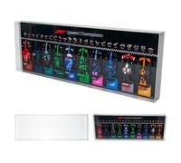 NOVDA Cadre Compatible avec Lego Speed Champions F1 10 Voitures De Course 77242-77251 Modèle, 110 x 40 cm Tableau Mural Plus Housse Anti - poussière (modèles Non Inclus)