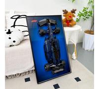 NOVDA Cadre Compatible avec Lego Technic F1 42206 Modèle, Tableau pour Formule 1 75x45 CM Support Voiture pour Collection et Exposition dans Le Salon/Bureau,Idéal Les Amateurs F1 (Aucun modèle)