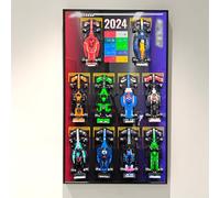 NOVDA Cadre Compatible avec Speed Champions Formula 1 Cars, Tableau Mural pour 75 x 45 cm Support Mural pour Buiding Sets(Modèle Non Inclus)