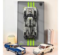 NOVDA Cadre d'affichage pour Lego Technic PEUGEOT 9X8 24H Le Mans Hybrid Hypercar 75 x 45 cm pour Lego 42156 Support mural de voiture