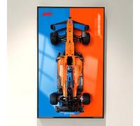 NOVDA Cadre F1 Lego Technic McLaren 42141, Double Couleur Tableau Mural Pour 75 x 45 cm, Support Mural de Voiture for Lego pour Amateurs（Modèle non inclus）