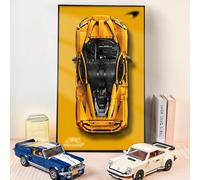 NOVDA Cadre Tableau d'affichage Mural pour Voiture de Sport 42172 Technic McLaren P1 - Affichage Mural Exclusif pour Les Amateurs de modélisme - Idée Cadeau pour Voiture de Course - Support Mural de