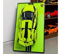 NOVDA Cadre Voiture Wall Display Compatible avec Lego 42115 Sián FKP 37, 75*45cm Support Tableau de Collection Adapté à Décoration Intérieure pour Salon et Bureau (Modèle Non Inclus