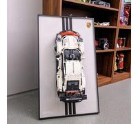 NOVDA Cadre Wall Display Compatible avec Lego 42096 Technic 911 RSR, 75*45cm Tableau de Collection Adapté à Décoration Intérieure pour Salon et Bureau (Modèle Non Inclus