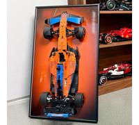 NOVDA Support Mural pour écran Compatible avec Lego Technic F1 Race Car, 42141 Formule 1 Cadre de Voiture, Parfait pour Le Salon, Le Bureau, la Salle de Loisirs 75 x 45 cm (Cadre Uniquement)