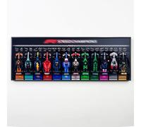 NOVDA Support mural pour Lego Speed Champions F1 Formule 1 Voiture de course 12 en 1, 110 × 40 cm, présentoir mural pour collectionneur, salle de loisirs, décoration de bureau, modèle non inclus