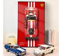NOVDA Tableau d'affichage mural pour Ferrari 488 GTE - Modèle 42125 - De qualité supérieure - Pour Lego Technic Formule 1 - 75 x 45 cm - Pas de modèle inclus