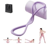 Novealcrbe Bandes de Résistance,Luminousdo Bande de Résistance en Forme de 8 avec Poignées,Élastique d’Entraînement Figure 8 pour Femmes et Hommes,Tonifie Poitrine,Dos et Fessiers (Purple,25LB)