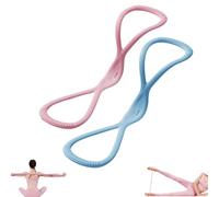 Novealcrbe Resistance Bands, Novealcrbe Figure 8 Resistance Bands, Luminousdo Resistance Band for Women Men, Yoga Resistance Band for A Sexy Back in Just 10 Minutes/Day (15lbs+25lbs)