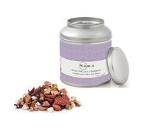 Novecento Tè® | Infusion de Feuilles de Fraise et Rhubarbe - 90 Gr | Tisane Fraise, Rhubarbe, Hibiscus | Mélange de Baies et de Rhubarbe en Vrac dans une Boîte Métallique