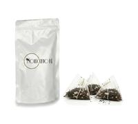 Novecento Tè® | Thé noir chocolat-noix de coco - 8 infuseurs pyramidaux | Thé noir aux copeaux de noix de coco et pépites de chocolat blanc | Douceur tropicale et riches notes crémeuses de cacao