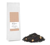 Novecento Tè® | Thé noir et feuilles de caramel - 90 Gr | Thé Noir Crème Caramel | Sachet de mélange de thé noir et caramel en vrac