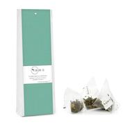 Novecento Tè® | Thé vert Sencha et amandes - 15 filtres pyramidaux | Sencha Vert Amande Caramel Gingembre | Mélange d'épices au thé vert et aux amandes