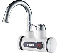 N'OVEEN Robinet électrique avec Affichage LED de la Température, Chauffe-Eau Instantané 3600W | Instantané pour Cuisine, Salle de Bain, Jardin