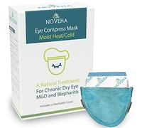 NOVEHA EXPRESS Warm Compress Masque pour les yeux individuels | Technologie Moist Hot pour les yeux secs sensibles - Soulage les orgelets et les yeux roses - Traitement à l'eau thermique réutilisable