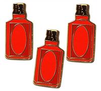 Novel Merk Ensemble d'épinglette, épingle à chapeau et pince à cravate avec pochette arrière, 1.6 Inch by 0.80 Inch, Métal, Sans pierre précieuse