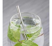 Novela Global - Paille courte 145 mm inox lot de 10 marque française