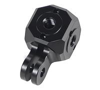 NovelGoal Convertisseur de base de trépied avec trous de 6,35 mm et 9,5 mm - Polyvalent, Mini cube magique compatible avec adaptateur à rotule d'appareil photo GoPro DSLR (Cube B)