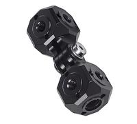 NovelGoal Convertisseur de base de trépied avec trous de 6,35 mm et 9,5 mm - Polyvalent, Mini cube magique compatible avec adaptateur à rotule d'appareil photo reflex numérique GoPro (Cube D)