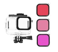 NovelGoal Étui étanche pour 360 Ace Pro Plongée sous-marine Boîtier de protection pour appareil photo Insta Sports Accessoires (étui avec kit de filtre)