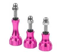 NovelGoal Lot de 3 vis d'adaptation en Aluminium CNC pour vis d'adaptation compatibles avec connecteur GoPro Hero 8 7 6 5 4 (Pink)