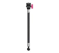 NovelGoal Perche à selfie, rallonge réglable en fibre de carbone, extension légère invisible pour caméra d'action (E12D2)