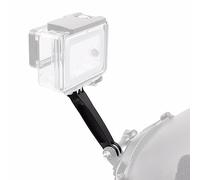 NovelGoal Support de bras d'extension de casque compatible avec caméra d'action GoPro - Support de casque CNC - Adaptateur de montage pour trépied - Pour vélo et équitation (88 mm)