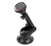 NovelGoal Support de téléphone magnétique en aluminium pour tableau de bord de voiture, support de caméra de voiture rotatif et pliable (plastique QY39-33)