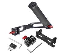 NovelGoal Support en L en fibre de carbone avec support pliable pour sabot froid compatible avec DJI Ronin RS2 RSC2 Mini stabilisateur de cardan (kit 4 en 1)