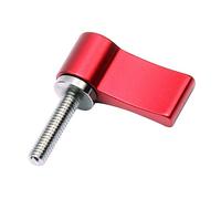 NovelGoal Vis ¨¤ Main r¨¦glable CNC M4 M5 M6 vis de Verrouillage serr¨¦e pour Appareil Photo Reflex Num¨¦Rique, Tige de Rail de 15 mm, Accessoires de Mise au Point (M4 x 20 mm, Rouge)