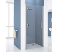 Novellini Giada Porte de douche pour niche 1B 84x87x195cm Profilé Chrome mat et Verre clair GIADN1B84S1B