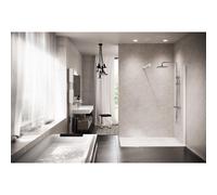 Novellini Kuadra Paroi de douche à l'italienne - 87-90x200cm - blanc mat kuadh90-1u