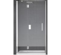 Novellini Louvre G Porte de douche pour niche 88/91x195cm - ouvre sur la gauche - brillant chrome LOUVNG90LS1K