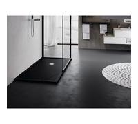 Novellini olympic plus Bac de douche Rectangulaire 140x90x12cm Pieds et Siphon inclus Acrylique noir OL140901128