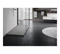 Novellini Olympic Plus receveur de douche acrylique rectangulaire 140x80x4.5cm incl. siphon gris OL14080429