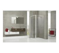 Novellini Rose FH paroi fixe 98/101x200cm pour porte coulissante PH profil chrome mat et verre clair rosefh98-1b