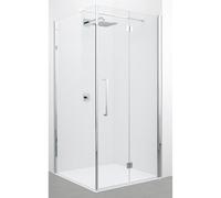 Novellini Young 2.0 2gs porte pliante 90/92x200cm panneau latéral droit fg chrome/clair y22gs89ld-1k