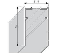 Novellini young 2.0 profilé d'extension h=200cm chrome p05y2st2-k