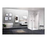 Novellini Young porte pliante pour niche droite 82-86cm transparent matchroom y21bs82d-1b