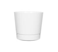 Novelty 10122 Pot cylindrique Rond Pleine Profondeur, Blanc, 30,5 cm