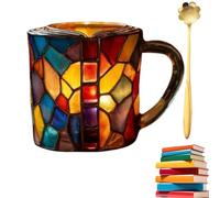 Novelty 3D Painted Books Coffee Mug,Unique Books Stack Coffee Cup,Colored Resin Book Coffee Mug,Collection Gifts for Literature Lovers Book Lovers