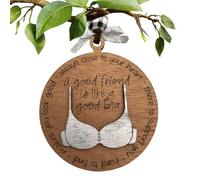 Novelty Bra Hanging Charm Car Mirror Backpack Bag Keychain Ornament