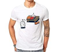 Novelty Funny Print leepwalking Sushi Hipster Clothes Men's T-Shirt Unisex White Men Tees XL