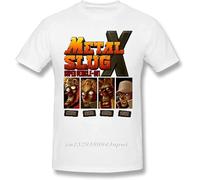 Novelty Game Metal Slug X T Shirt Retro Play Homme Tee Shirt Camiseta Fashionable 100% Cotton Manches Courtes(3X-Large)